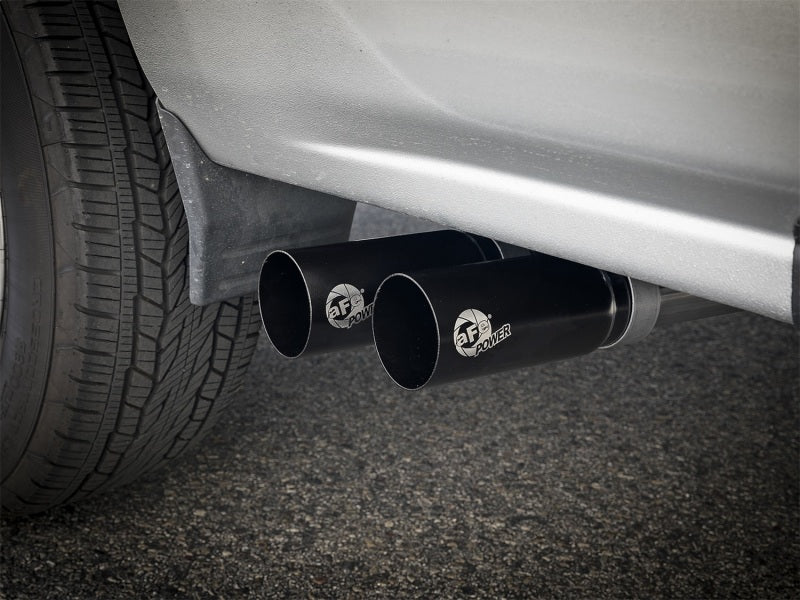 AFE 49-44098-B Series 3in to 2.5in 409 SS Cat-Back Exhaust w/ Black Tips 09-18