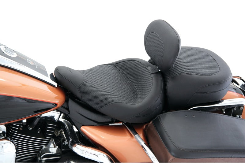 Mustang 79436 Harley Electra Glide,Rd King Police Standard Touring Passenger Seat Textured - Black