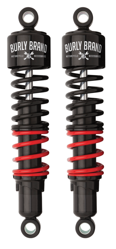 Burly B28-1257 H-D Touring Stiletto Shocks 13in HD - Black