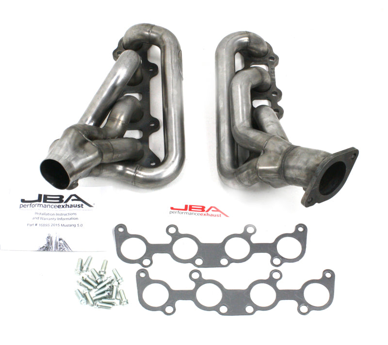 JBA 1689S fits Ford 15-20 Mustang 5.0L Coyote 1-3/4in Primary Raw 409SS Cat4Ward Header