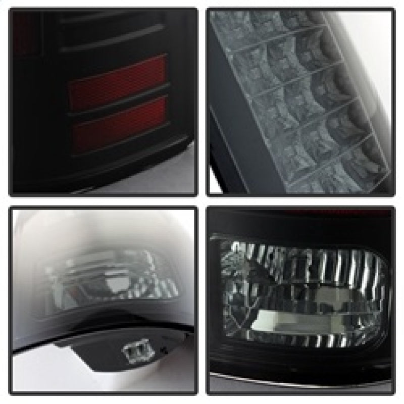 SPYDER 5078124 fits Dodge Ram 1500 LED Tail Lights Incandescent- Blk Smoke