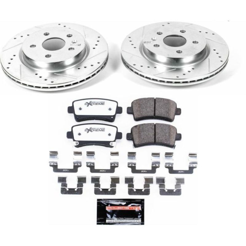 PowerStop K5547-26 2010 fits Buick Allure Rear Z26 Street Warrior Brake Kit