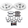 PowerStop K5547-26 2010 fits Buick Allure Rear Z26 Street Warrior Brake Kit