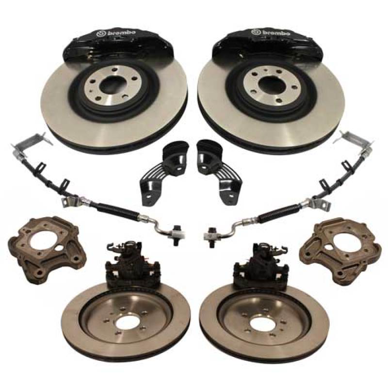 fits Ford 05-20 Racing M-2300-T 2014 Mustang Six Piston 15-inch Brake Upgrade Kit