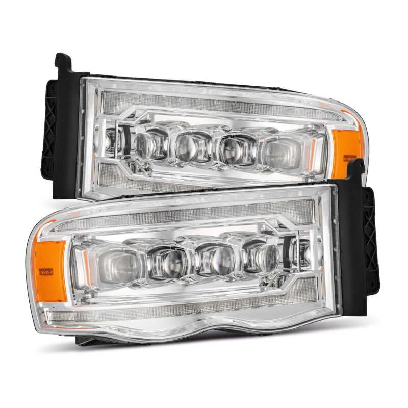 AlphaRex 880565 02-05 fits Dodge Ram 1500 NOVA LED Proj Headlights Plank Styl