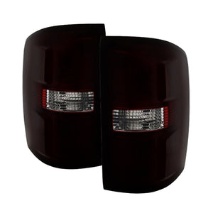 9034060 Xtune fits GMC 14-15 Sierra 1500 OEM Style Tail Light Red Smoked ALT-J