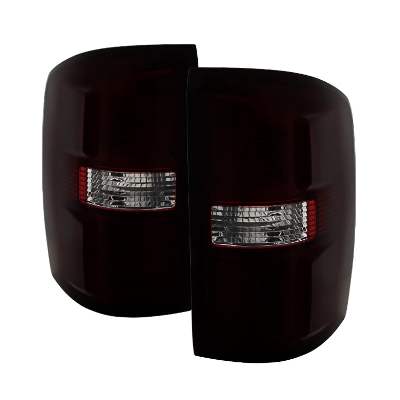 9034060 Xtune fits GMC 14-15 Sierra 1500 OEM Style Tail Light Red Smoked ALT-J