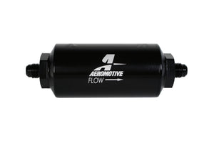 Aeromotive In-Line Filter - AN-06 238 Stainless Mesh Element - Anodized Black