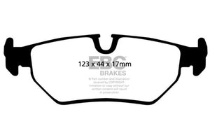 EBC UD517 93-95 Jaguar XJS 4.0 Ultimax2 Rear Brake Pads