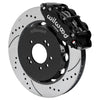 Wilwood 95-98 Nissan Skyline Superlite 6R Front BBK w/ 14.00in D/S Rotors & Flexlines - Black