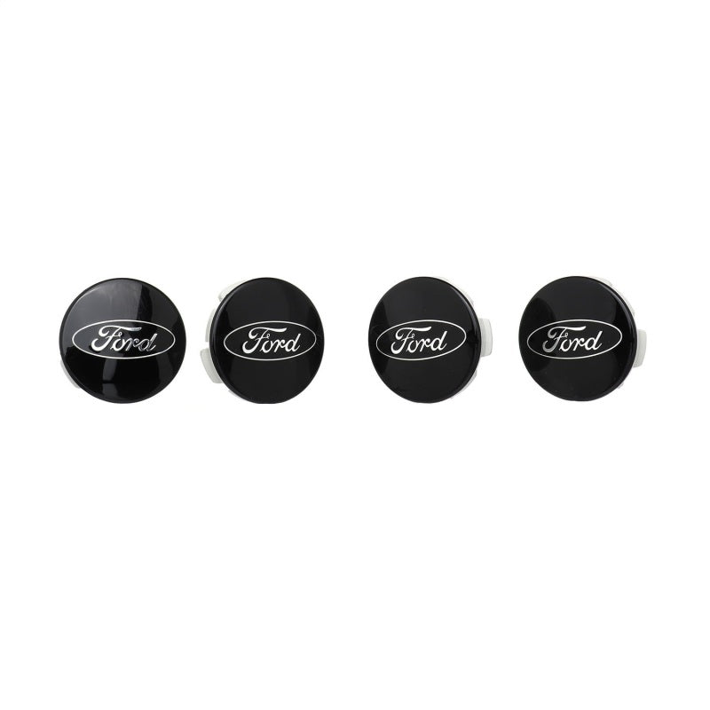 fits Ford Racing M-1096K-BCC Car Black and Chrome Wheel Cap