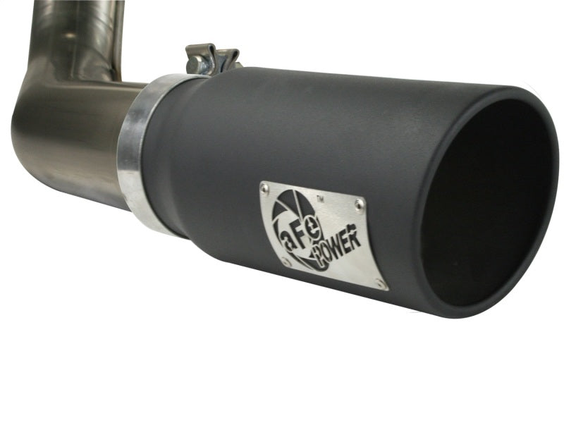 AFE 49-43041-B rce XP Exhaust Cat-Back SS-409 4in Black Tip 11-12 fits Ford F-1