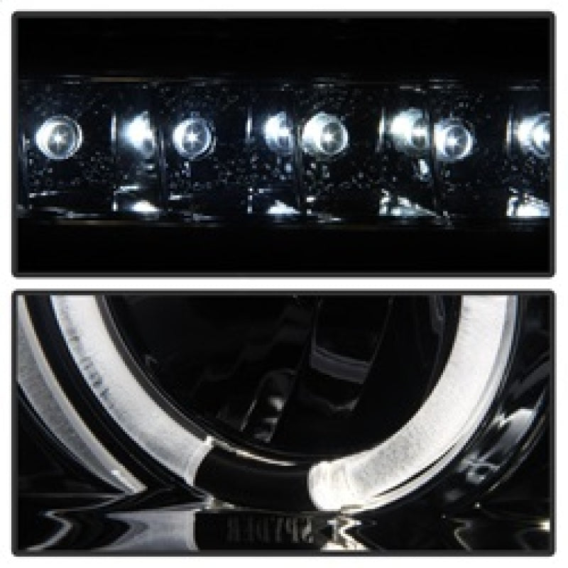 Spyder 5012043 fits Toyota 07-13 Tundra Projector Headlights LED Halo LED Smke