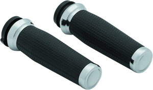 Kuryakyn 5942 Kuryakyn Thresher Grips Throttle-By-Wire Chrome