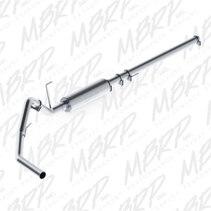 MBRP S5200P fits Ford F150 EC/CC-SB 3in Cat Back Single Side AL P Series Exhaust
