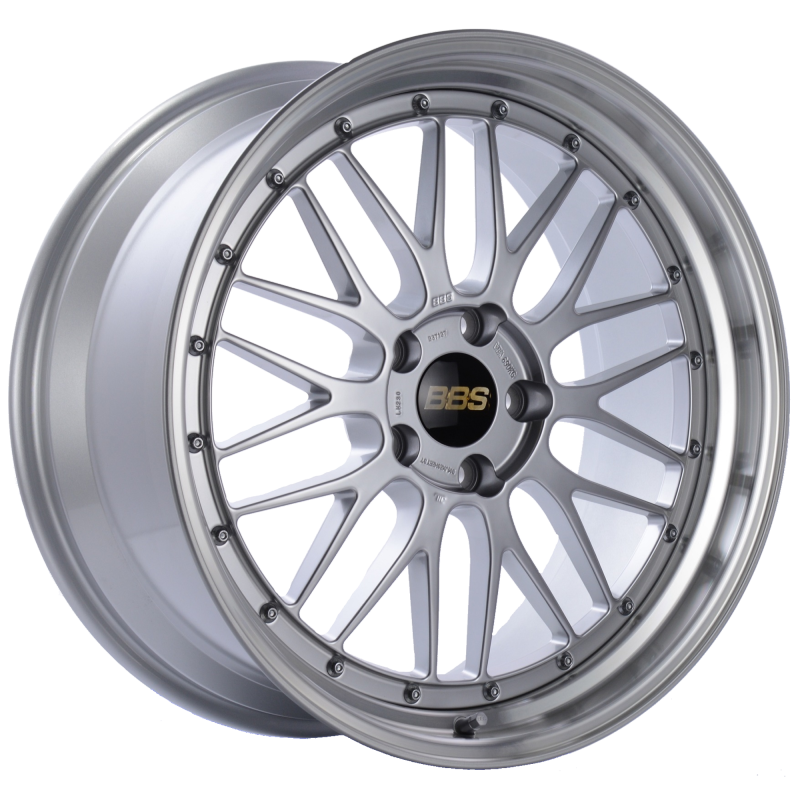 BBS LM230DSPK LM 20x9.5 5x120 ET37 Diamond Silver Center Diamond Cut Lip Wheel -82mm PFS/Clip Required