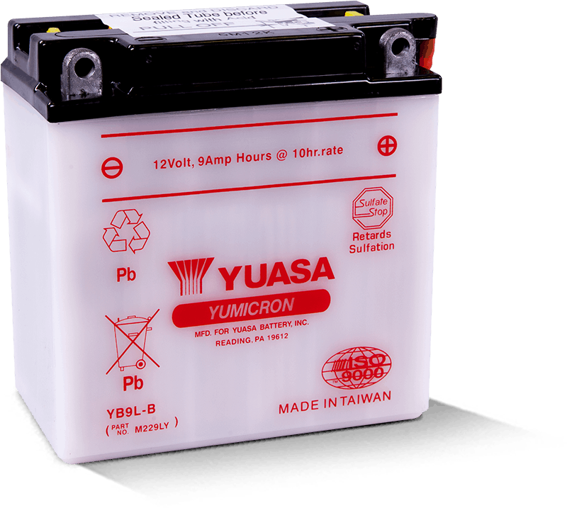 Yuasa YUAM229LY YB9L-B Yumicron 12 Volt Battery