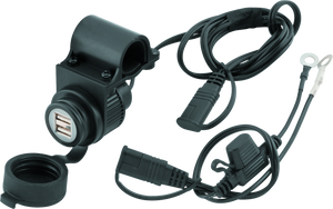 BikeMaster 152232 BikeMaster Dual USB Socket w/ Bracket