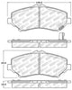 Stoptech 305.1273 Street Select Brake Pads - Rear