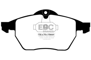 EBC DP21062 99-02 Saab 9-3 Convertible Greenstuff Front Brake Pads