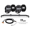 Borne Off-Road BNLT-BR-21M-B27U 2021+ fits Ford Bronco Direct Fit Lights - Mod Bumper - 2in x 7in Round - Bumper - Up