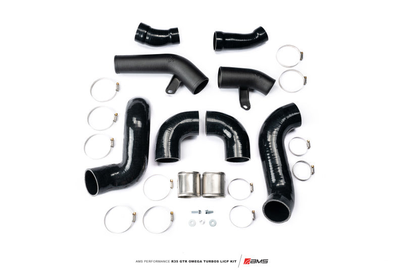 AMS ALP.07.14.0020-1 Performance fits Nissan R35 GTR Omega Turbo Kit 3in Lower Intercooler Pipes