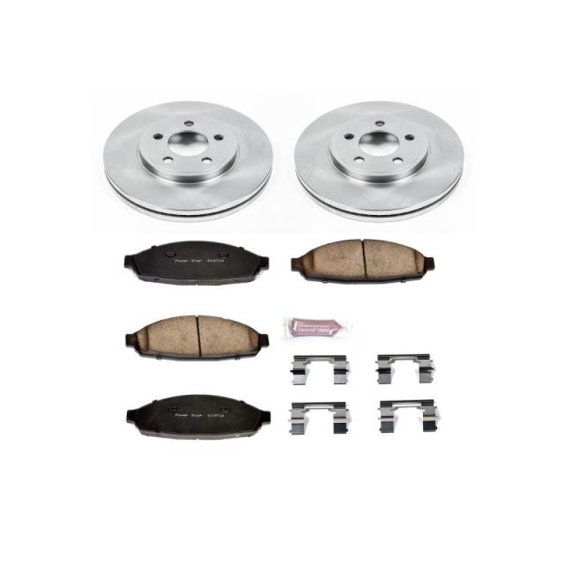 PowerStop KOE1364 fits Ford 03-11 Crown Victoria Front Autospecialty Brake Kit