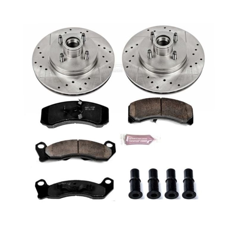 PowerStop K1279 fits Ford 87-93 Mustang Front Z23 Evolution Sport Brake Kit