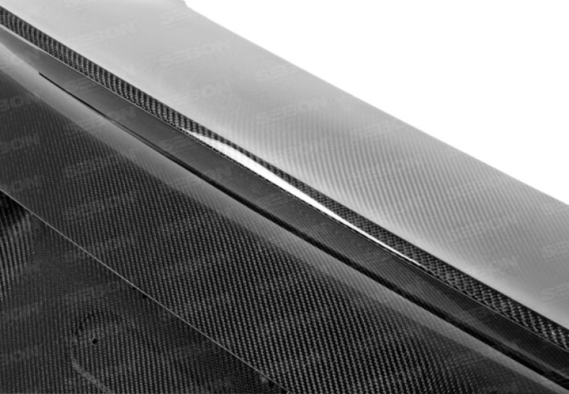 Seibon TL1213BMWF30-C-S 12-13 fits BMW F30 CSL Style Carbon Fiber Trunk - Shaved