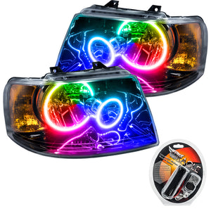 ORACLE Lighting 7154-330 Oracle 03-06 fits Ford Expedition SMD HL - Blk - ColorSHIFT