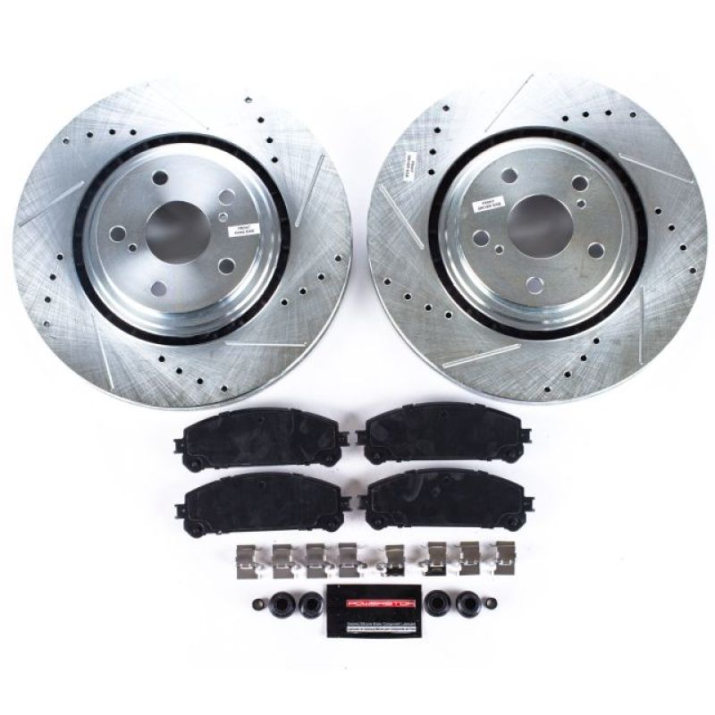 PowerStop K4713 fits Lexus 15-17 NX200t Front Z23 Evolution Sport Brake Kit