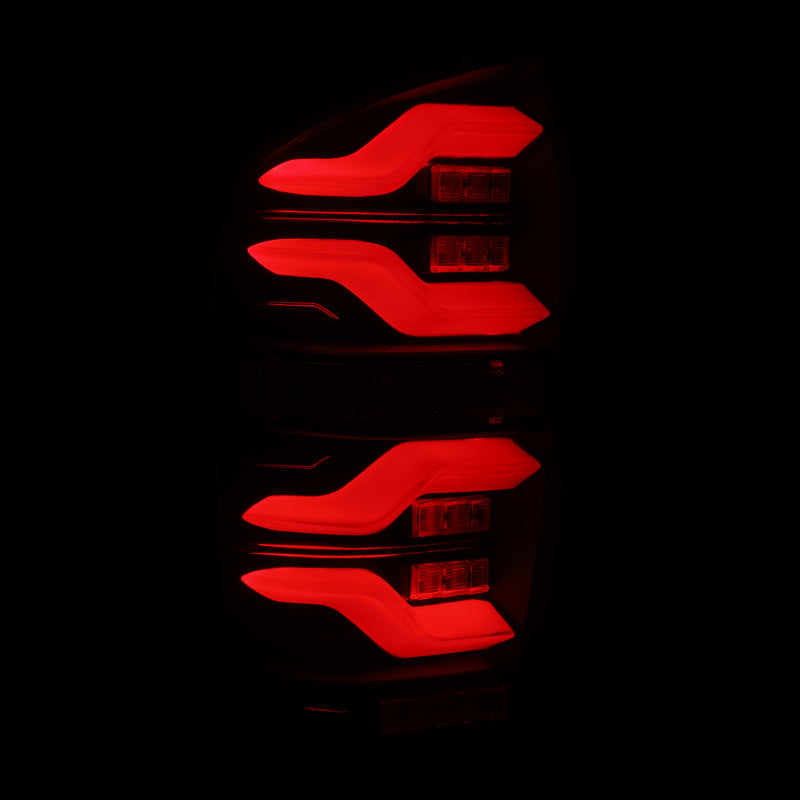 AlphaRex 680090 fits Toyota 16-21 TacomaLUXX LED Taillights Blk w/Activ Light/Seq Signal