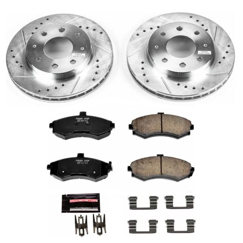 PowerStop K1093 fits Hyundai 02-05 Elantra Front Z23 Evolution Sport Brake Kit