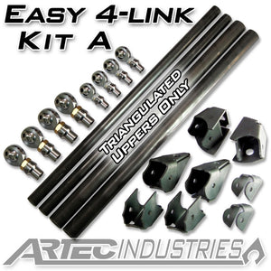 Artec Industries LK0002 Easy 4 Link - Kit A - Tube - All 1 1/4 In Rod Ends