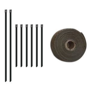 Mishimoto MMTW-235 2 inch x 35 feet Heat Wrap with Stainless Locking Tie Set