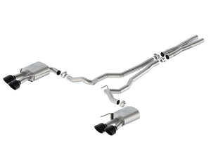 Ford Racing fits 2024 Mustang 5.0L Extreme Non-Active Cat-Back Exhaust w/Valance - Black Tip