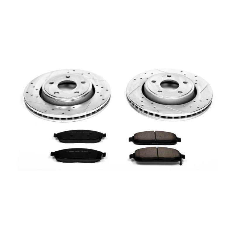 PowerStop K2219 fits Jeep 06-10 Commander Front Z23 Evolution Sport Brake Kit