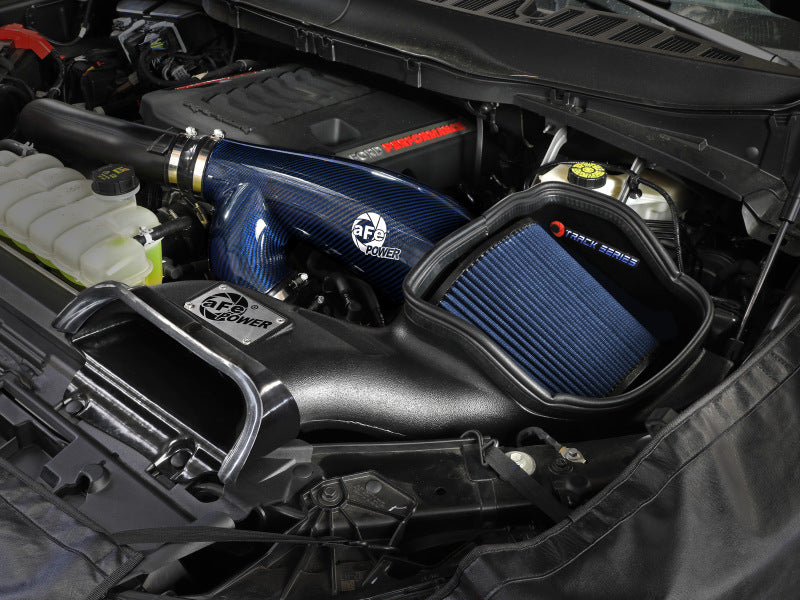 AFE 57-10031RL fits Ford F-150 Track Series Blue Kevlar Carbon Fiber C/A Intake