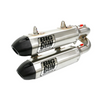 Big 14-7413 Gun 16-23 fits Polaris GENERAL 1000 EXO Stainless Dual Full Syst Exhaust