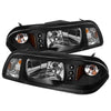Spyder 5012531 fits Ford 87-93 Mustang 1PC LED (Replaceable LEDs)Crystal Headli