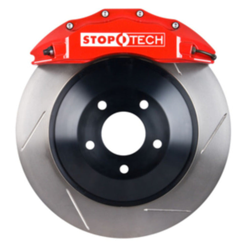 StopTech 82.242.6100.71 fits Dodge 09-15 Challenger Front BBK w/ Red ST-60 Calipers Slotted Rotors