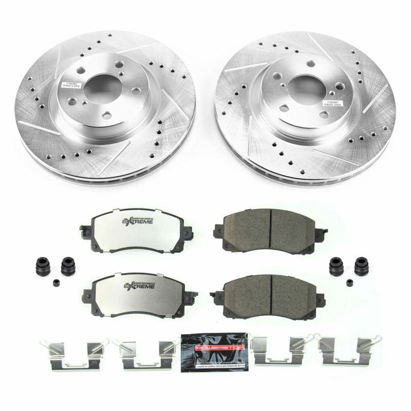 PowerStop K7891-26 17-19 fits Subaru Impreza Front Z26 Street Warrior Brake Kit
