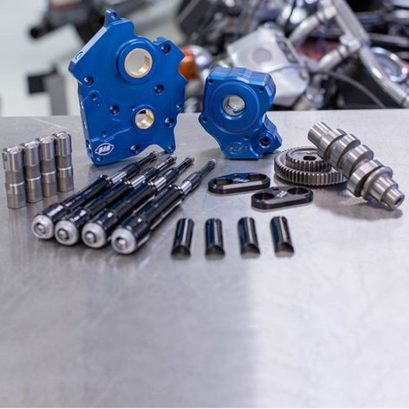 S&S 310-1010A Cycle 2017+ M8 Models Gear Drive 475G Cam Chest Kit w/ Black Pushr
