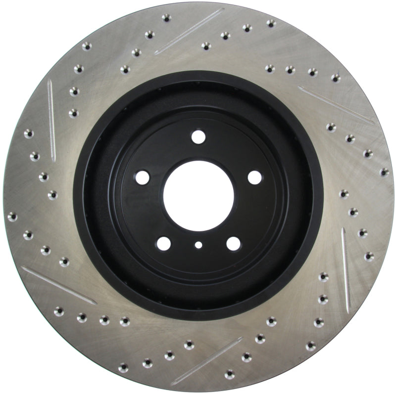 Stoptech 127.42100L fits Infiniti G37 / Nissan 370Z SportStop Slotted & Drilled Front Left Rotor