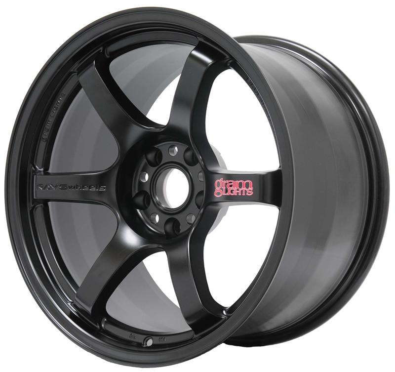 Gram Lights WGIQ12EH 57DR 17x9.0 +12 5-114.3 Semi Gloss Black Wheel