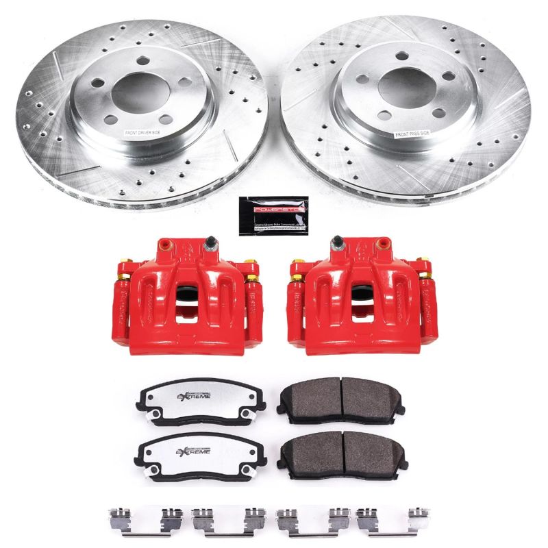 PowerStop fits Chrysler 12-19 300 Front Z26 Street Warrior Brake Kit w/Calipers