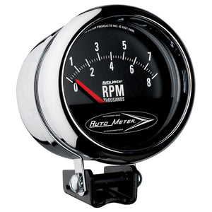 AutoMeter 2897 Autometer Traditional Chrome 3-3/4in 8k w/ Retro Short Sweep Tachometer