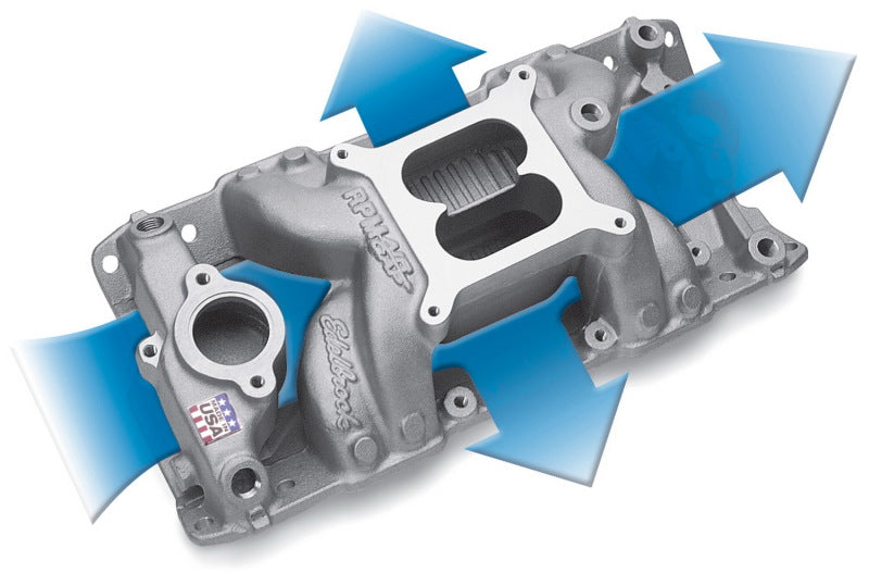 Edelbrock 7501 S/B fits Chevy RPM Air-Gap Manifold