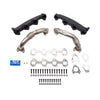 Wehrli WCF100174 01-04 Duramax LB7 Billet Exhaust Manifold & SS Up Pipes w/ Gaskets and ARP Hardware