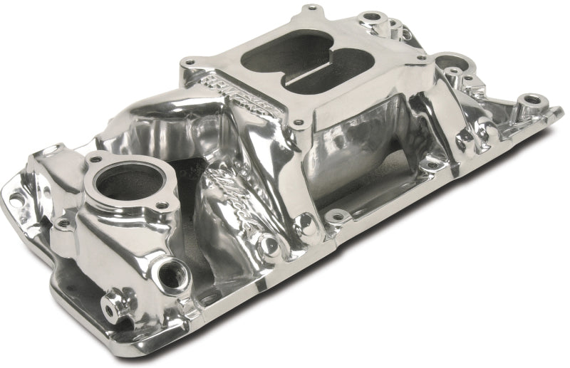 Edelbrock 75011 Polished S/B fits Chevy RPM Air-Gap Manifold